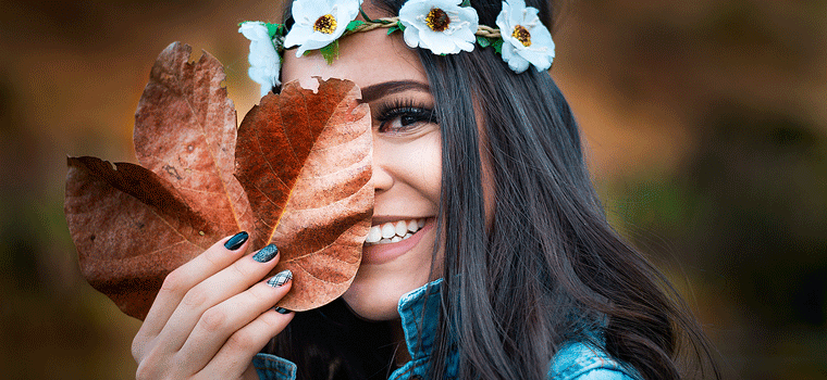 soins naturels visage d'automne