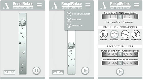 application smartphone respirelax+