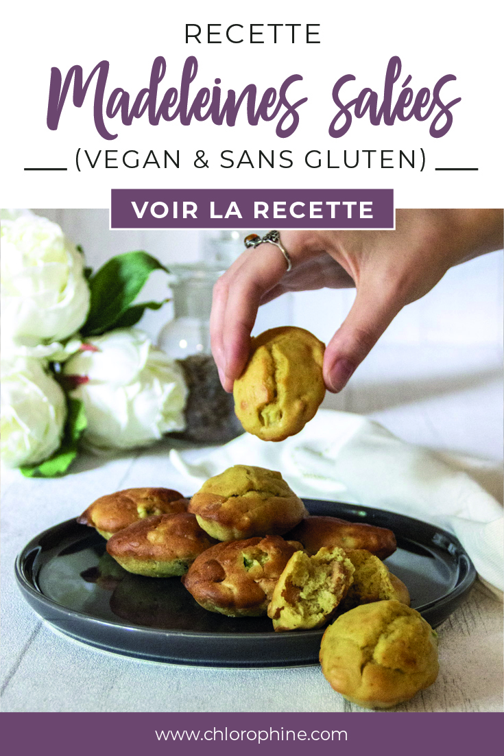 Pinterest Recette de madeleines salées vegan et sans gluten